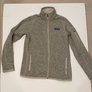Medium Patagonia zip up oatmeal fleece